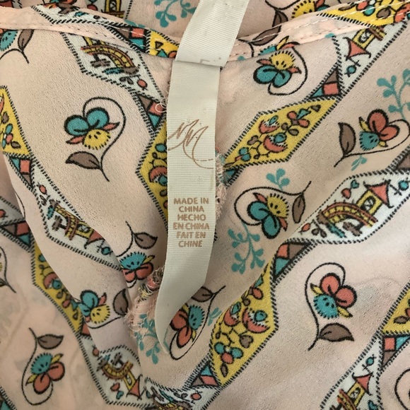 Melissa McCarthy Seven7 Pink Printed kimono Duster Large Floral - Picture 10 of 10